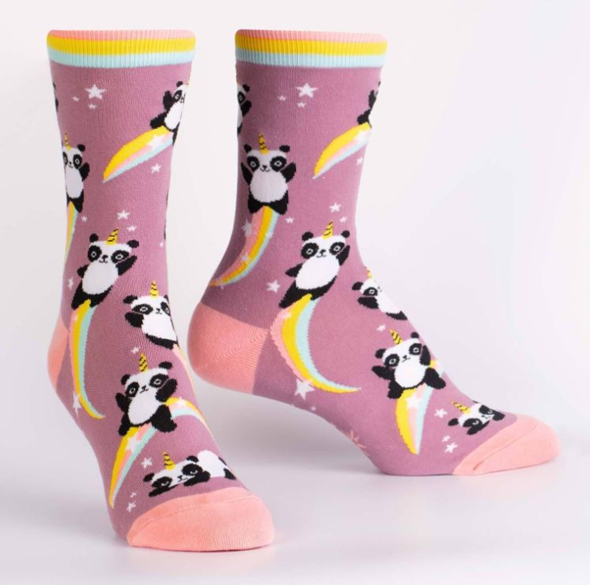 image of: Crew Socks - Pandacorn