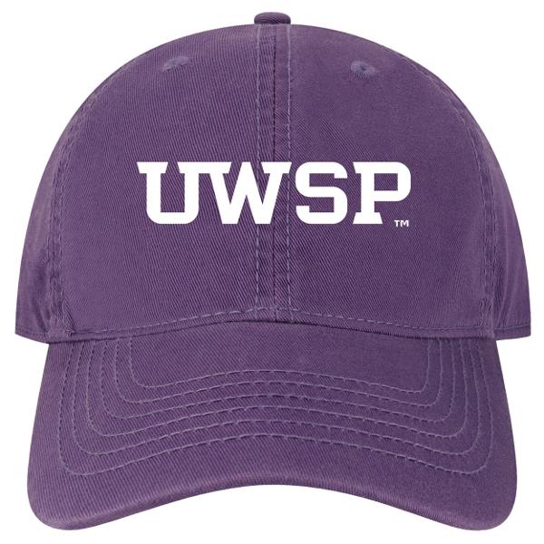 UWSP EZ Women's Relaxed Twill Cap, Purple; $32.98