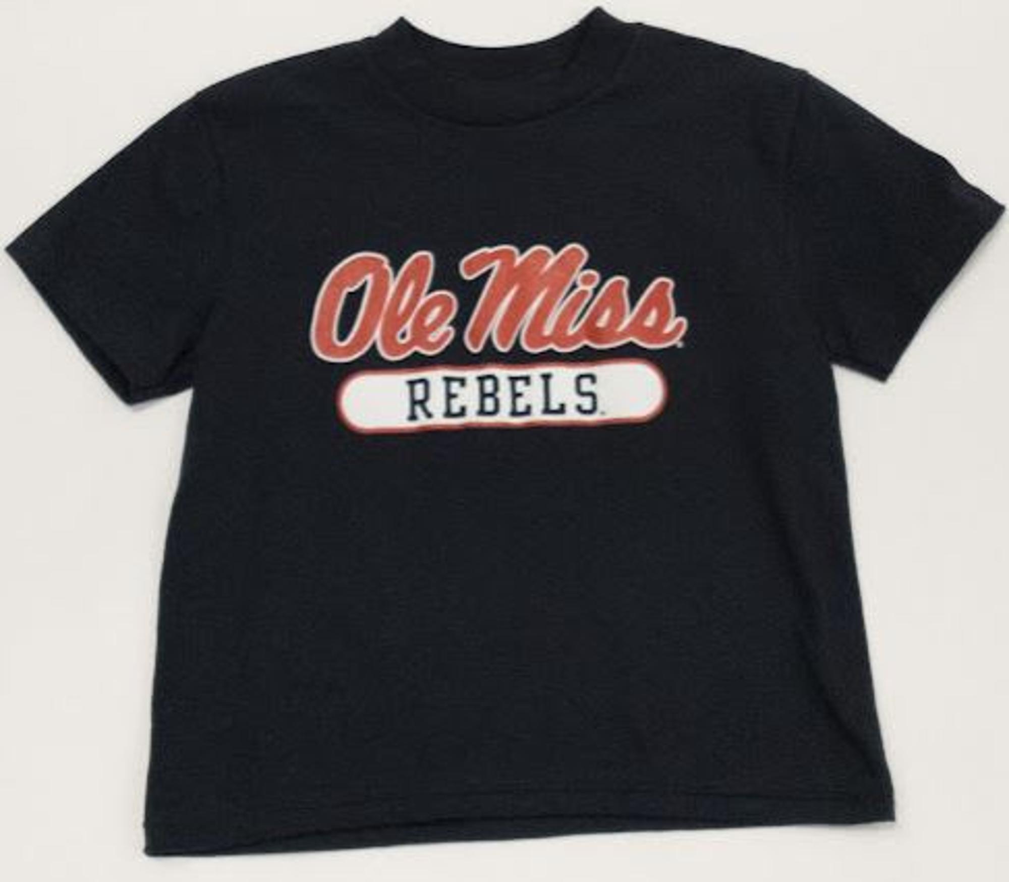 image of: Youth Ole Miss Rebels Short Sleeve Tee Navy XL