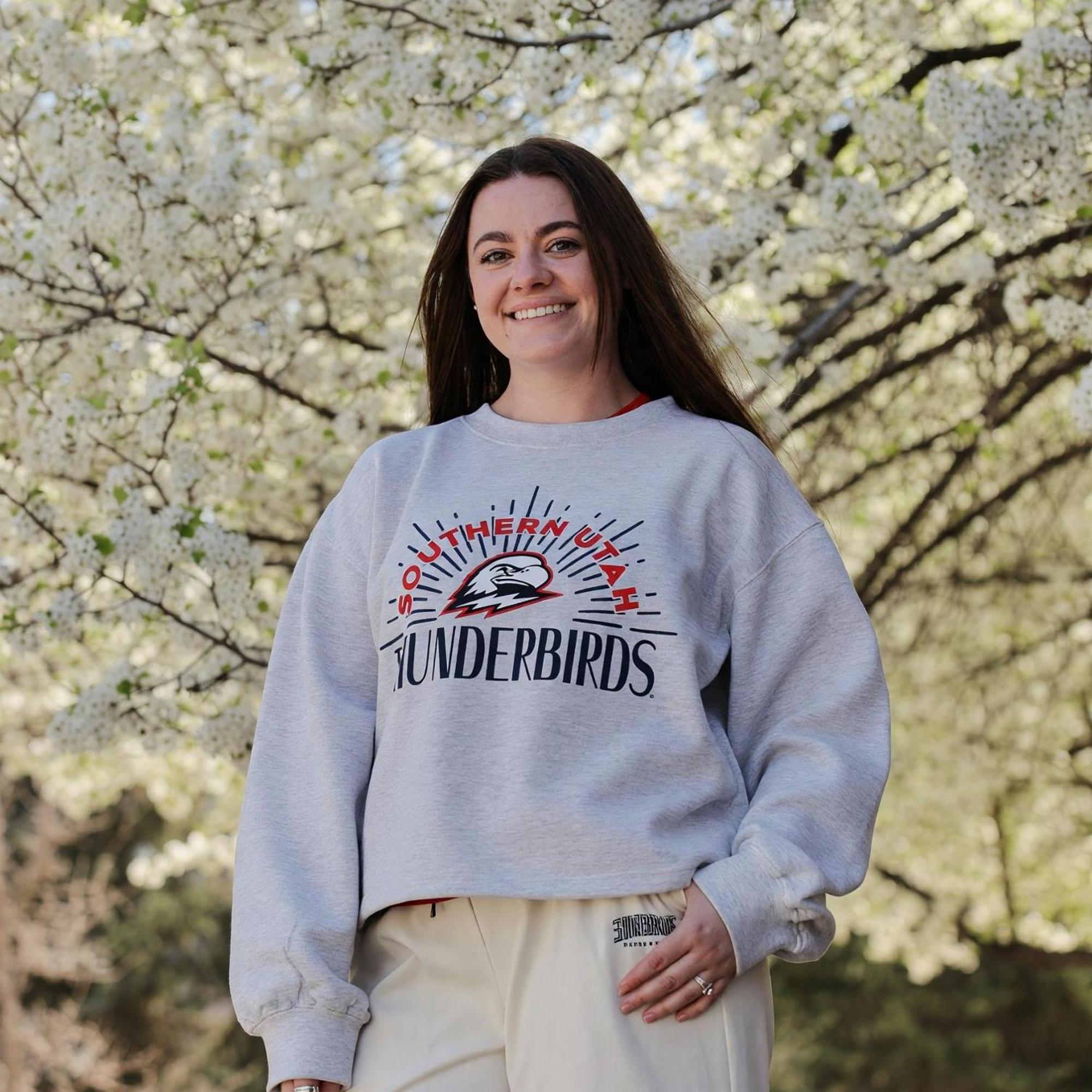 Product image 2 of 2 for CI Sport Ladies Crew Ash SUU Thunderbirds