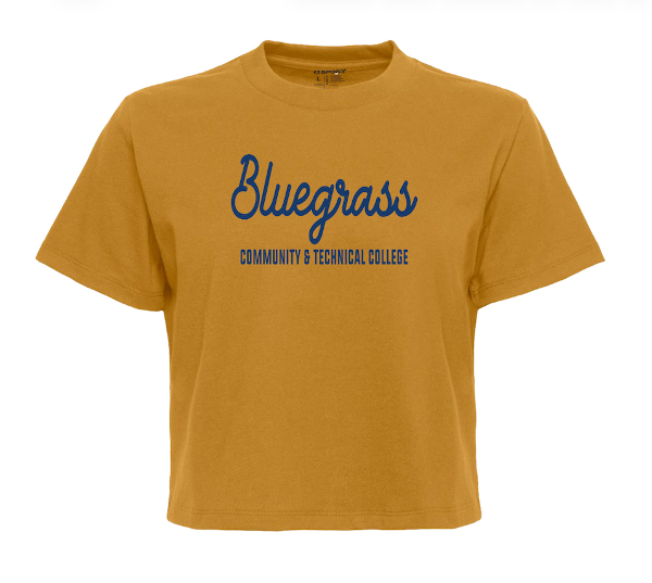 KBCTC SS CROP GOLD LOGO; $29.99