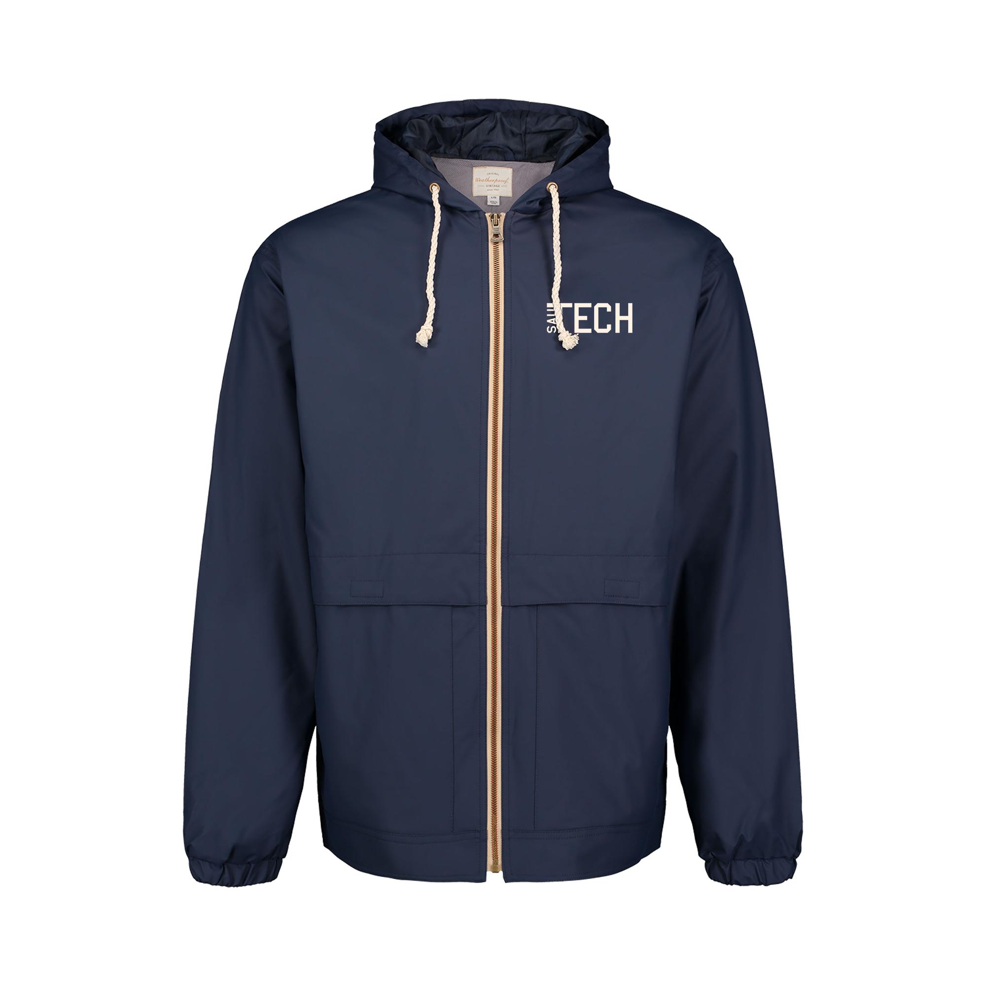 image of: SAU Tech Vintage Hooded Rain jacket