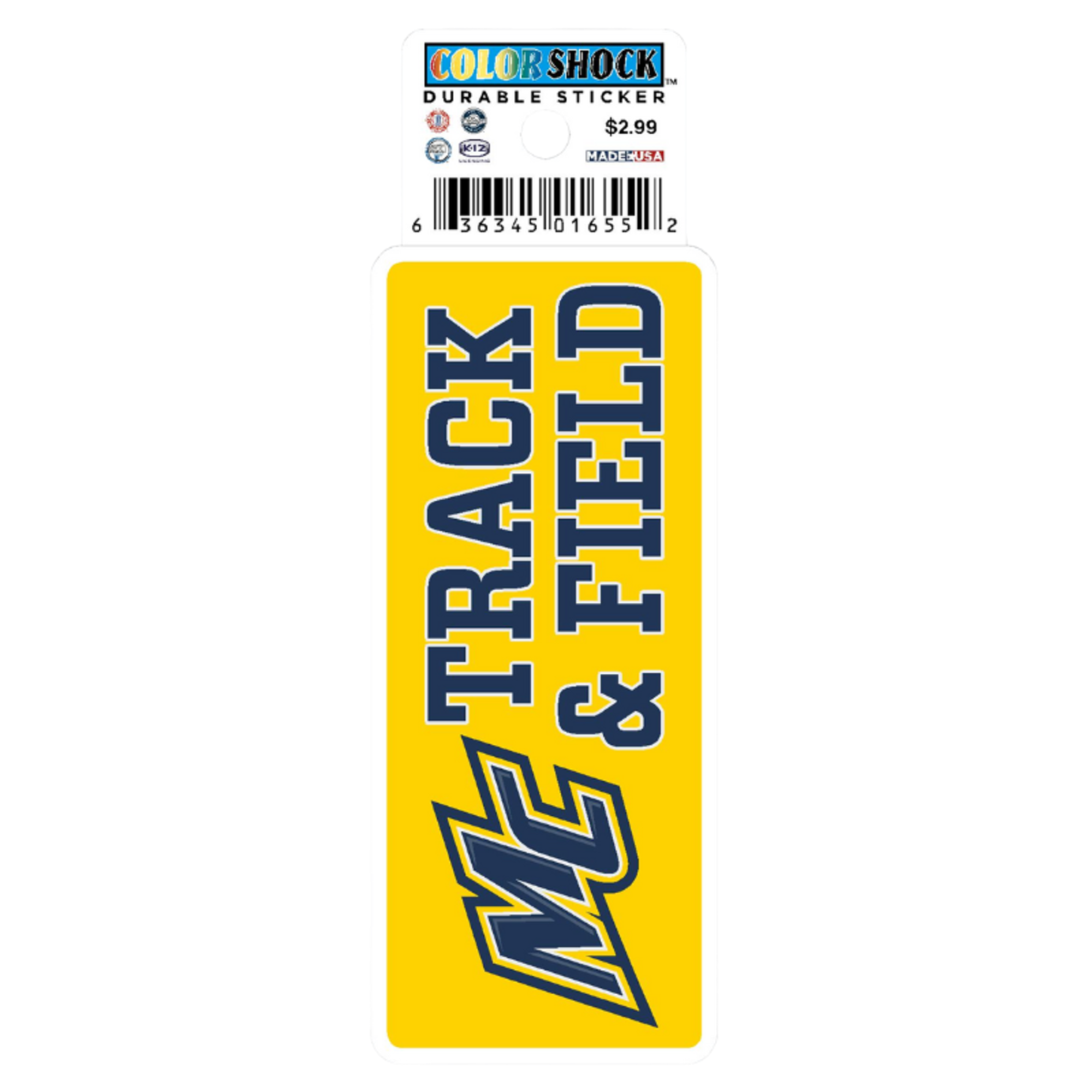image of: MC Track & Field Textured Stickers