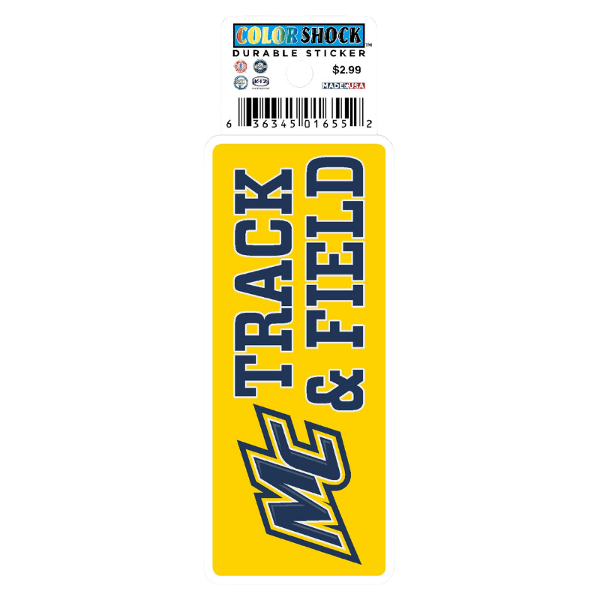 MC Track & Field Textured Stickers; $2.99