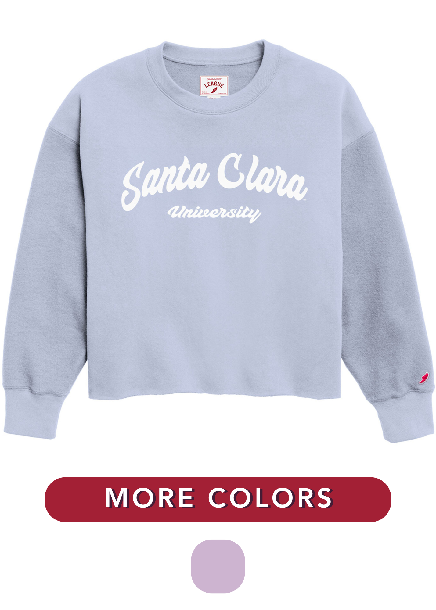 image of: Santa Clara University Women's Oversize Midi Fleece Crew