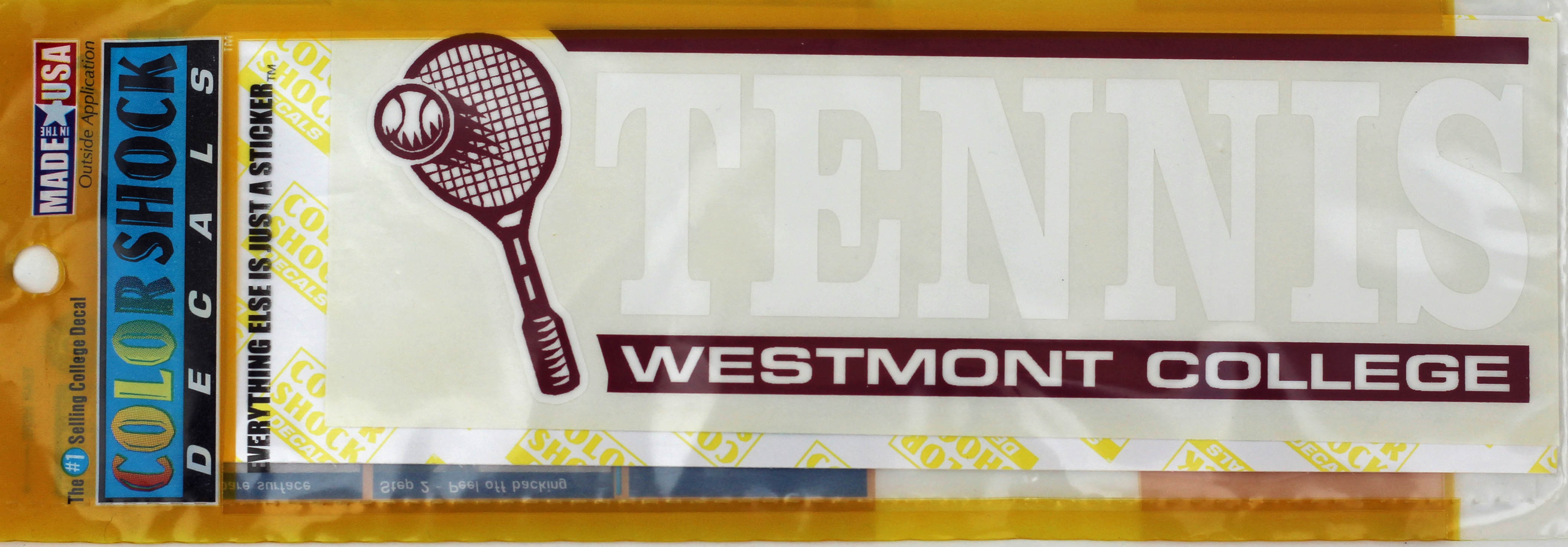 image of: Color Shock Tennis Decal