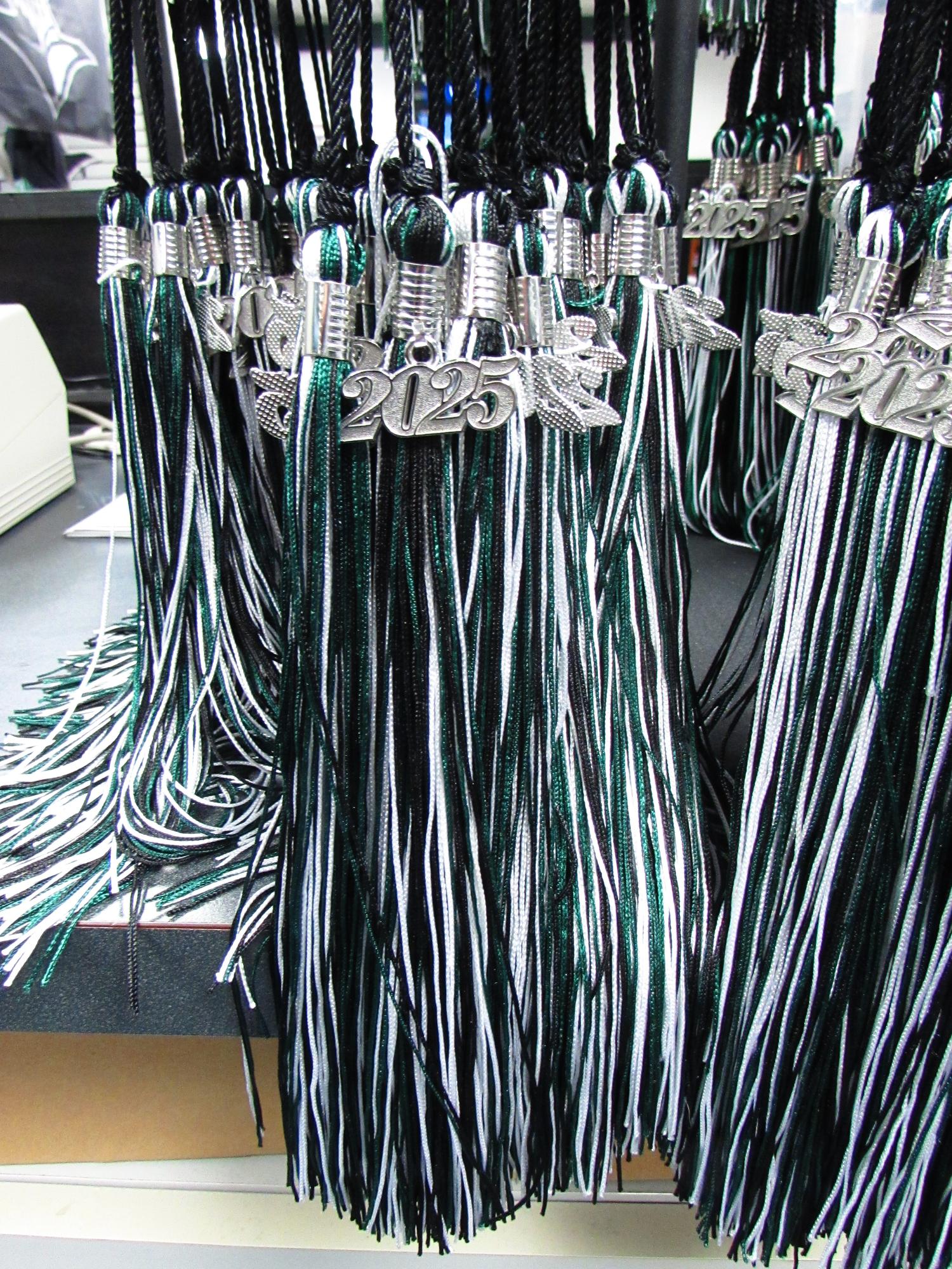 image of: GRADUATION TASSEL SILVER