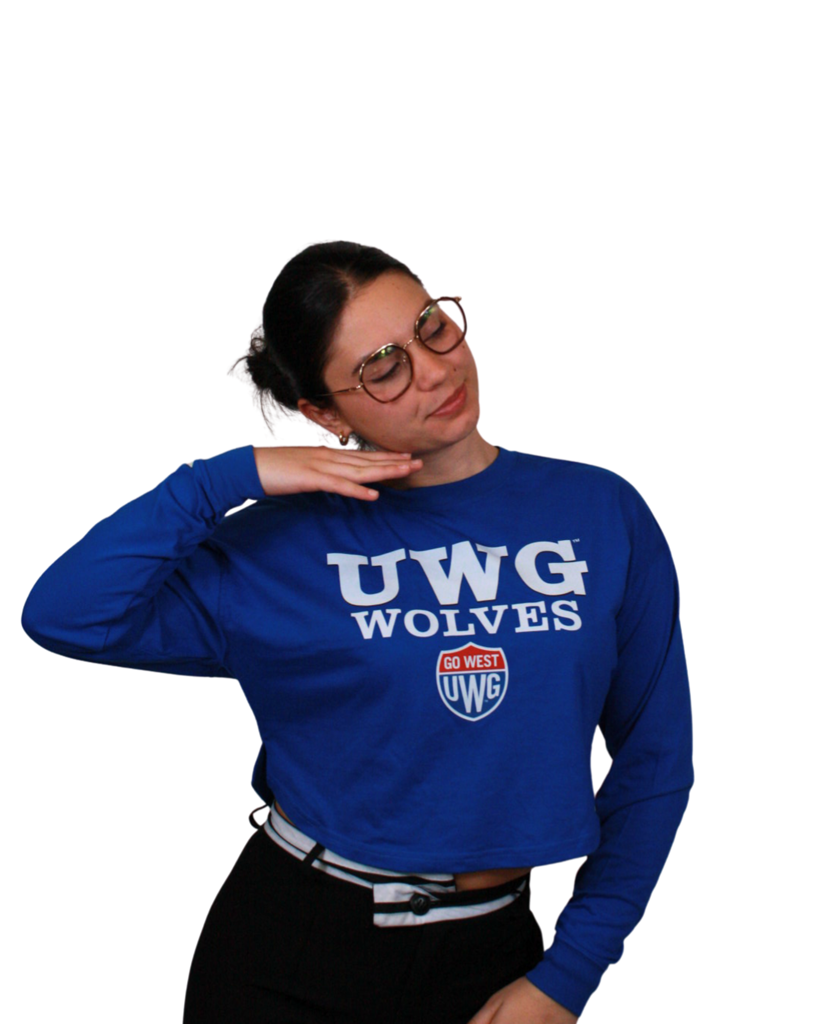 Product image 1 of 2 for UWG WOLVES  CROPPED LONG SLEEVE TEE