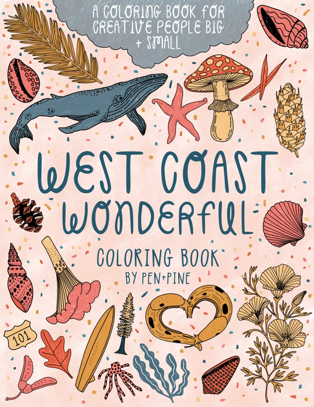image of: West Coast Wonderful Coloring Book