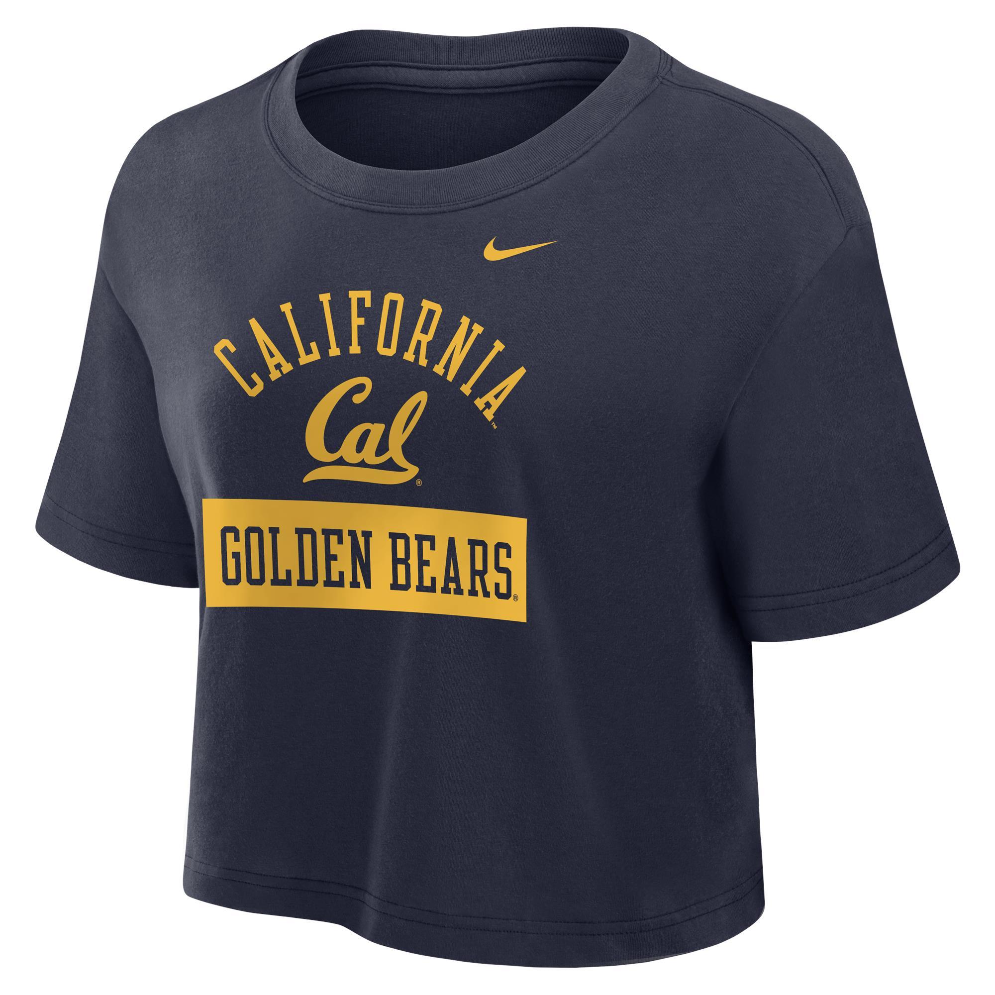 Product image 1 of 1 for Women's Nike Dri-FIT Cotton Crop Tee California / Golden Bears Logo