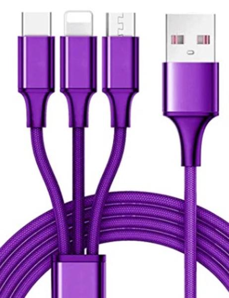 MILA 3-in-1 Universal Charging Cables 10ft; $9.99