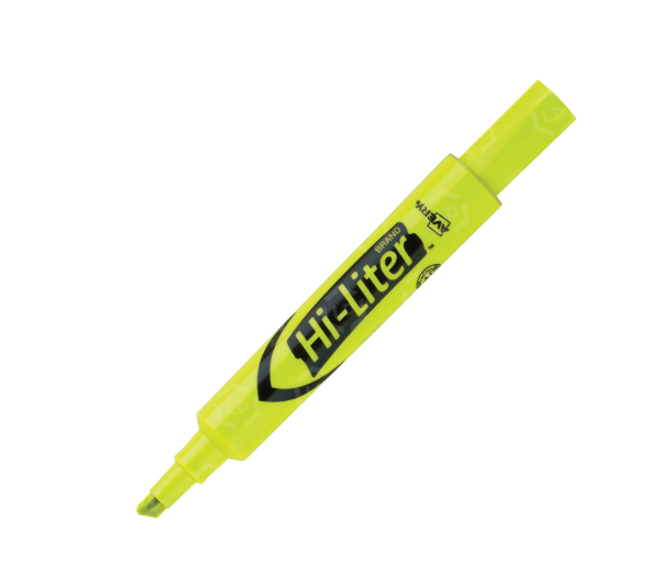 Avery Hi-Liter Fluorescent Highlighter, Chisel Tip, Yellow; $0.99