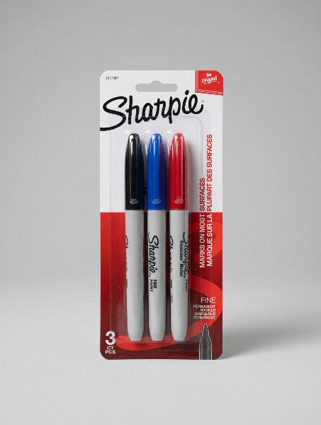 SHARPIE Fine 3 ct Black/Blue/Red; $5.99