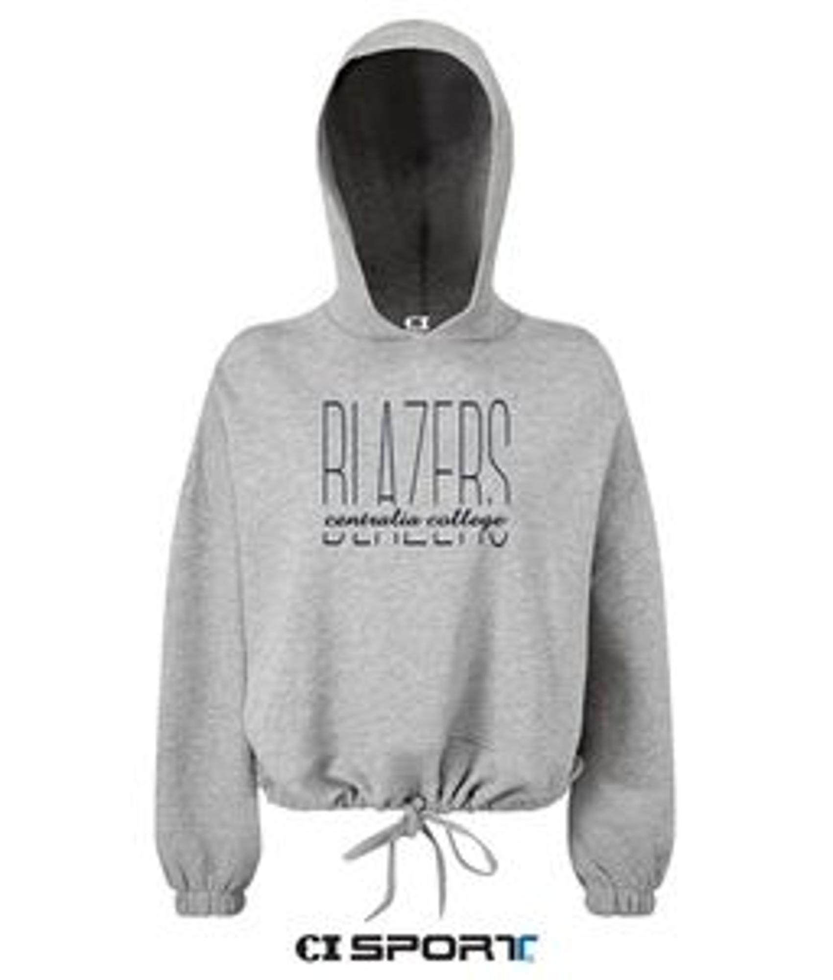 image of: CI Sport Ladies Cropped Maria Hoodie Heather Grey