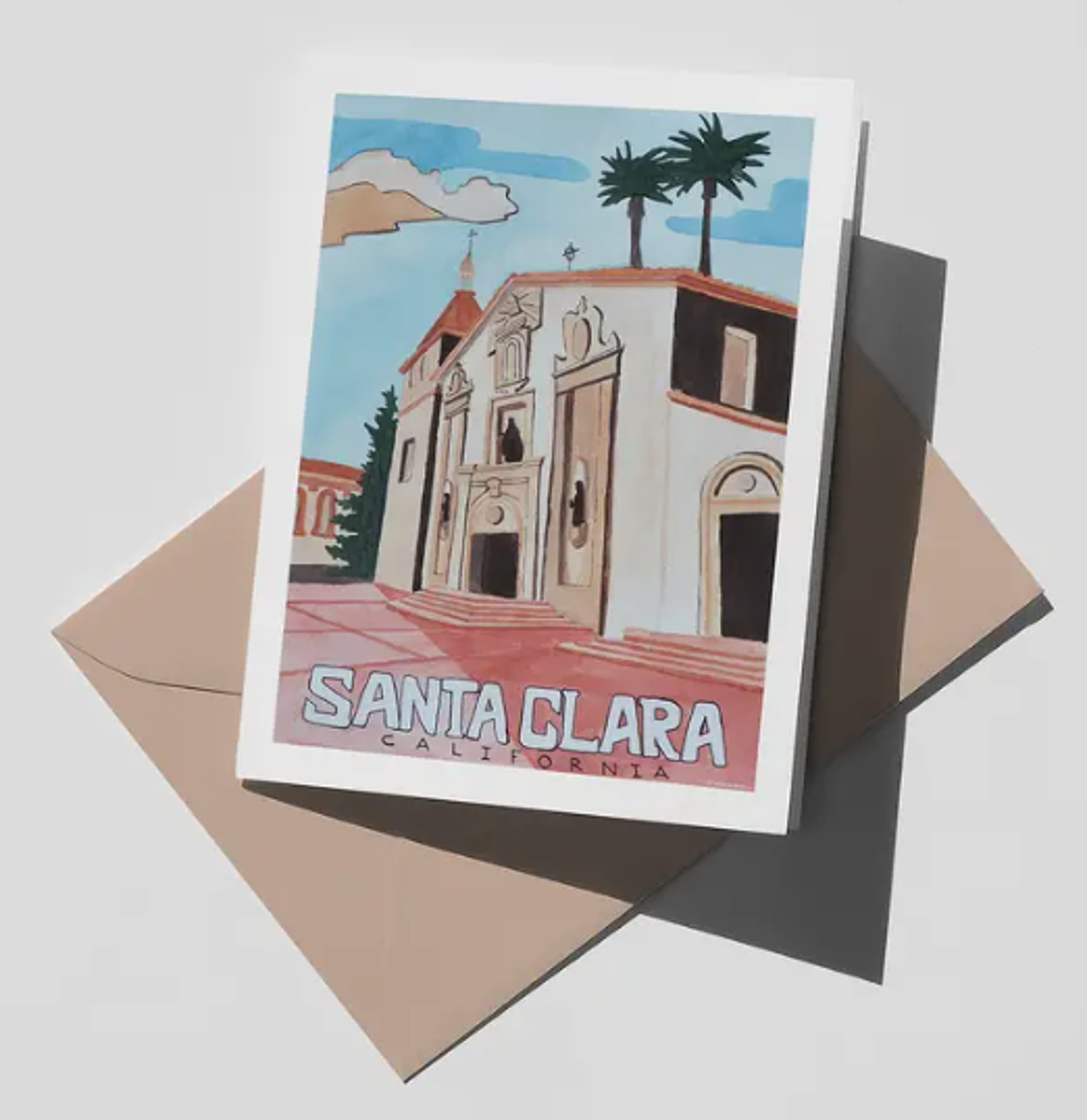 Product image 1 of 1 for Santa Clara Mission Church Greeting Card