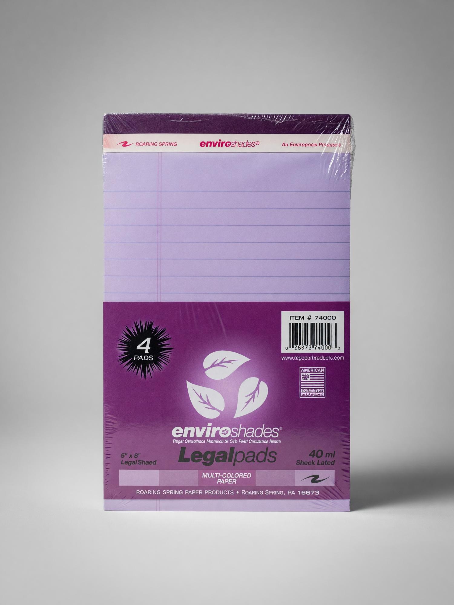 Product image 1 of 2 for LEGAL PAD 5X8 ENVIROSHADES