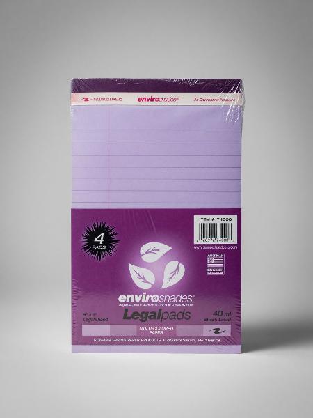 LEGAL PAD 5X8 ENVIROSHADES; $10.49