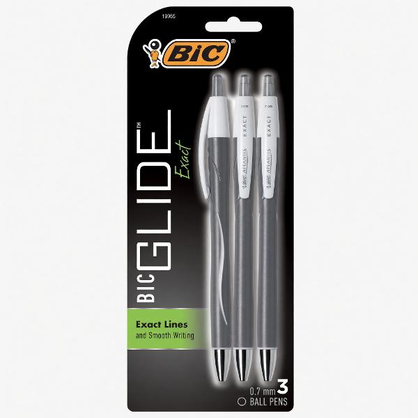 BIC GLIDE FINE BLK 3PK; $6.55