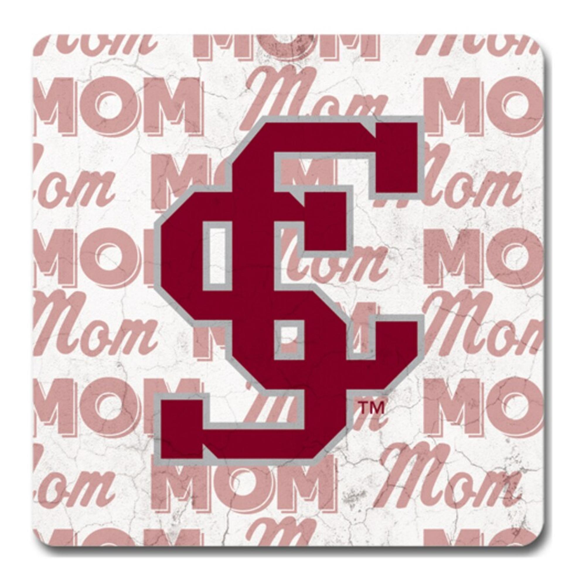 image of: Santa Clara Broncos Mom Square Coaster