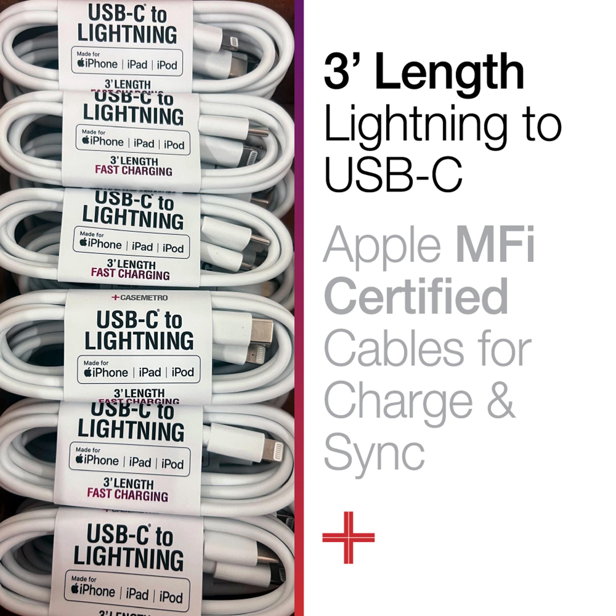 Product image 1 of 3 for Lightning to USB-C Fast Cable White