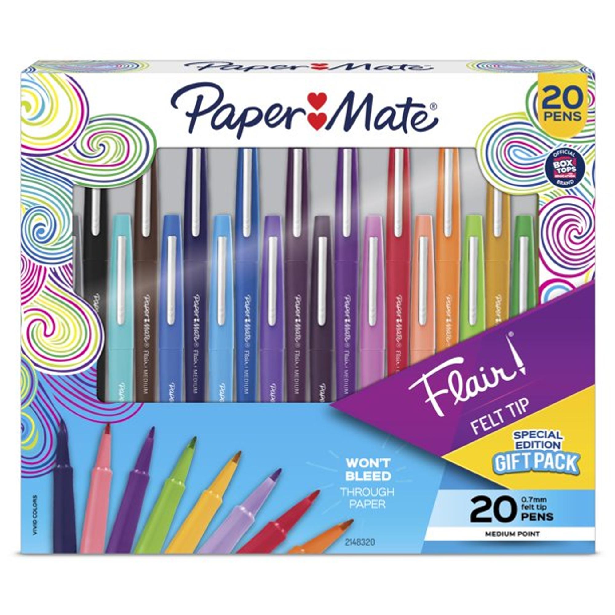 image of: Paper Mate Flair Marker .7mm Felt Tip - 20 Pack