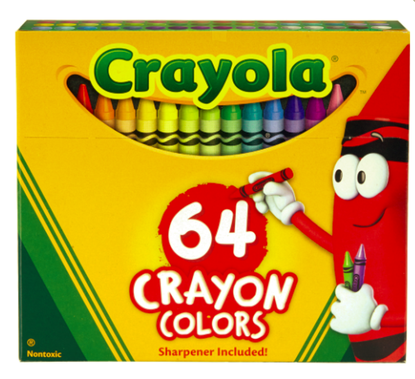 Crayola Crayons - 64pk; $8.99