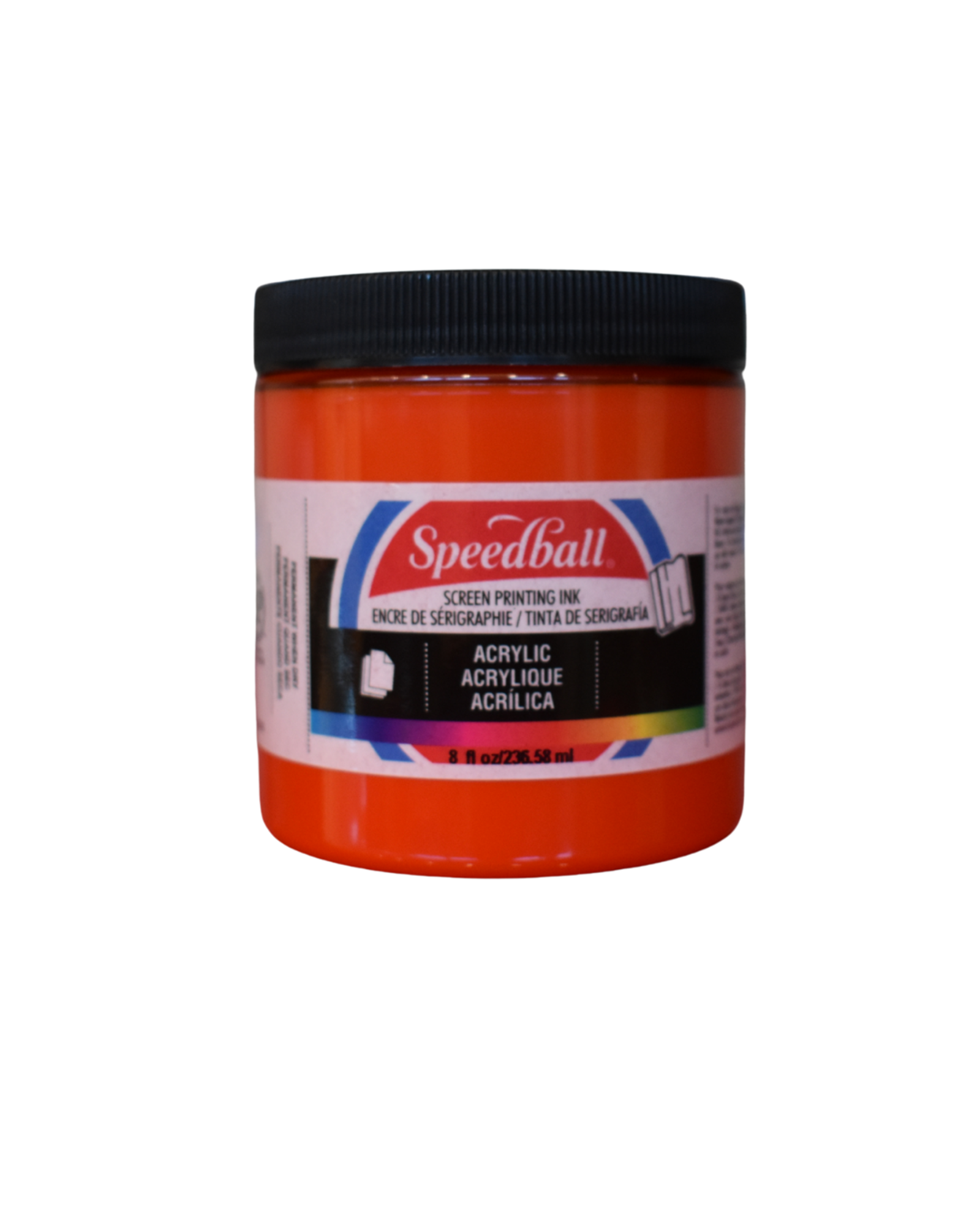 image of: SPEEDBALL ACRYLIC SCREEN PRINTING INK FIRE RED 8 OZ