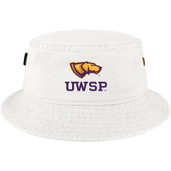 UWSP Relaxed Twill Bucket, White; $39.98