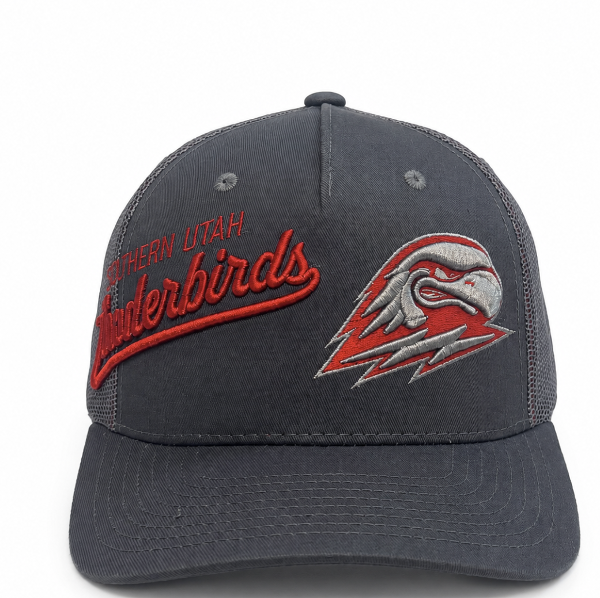 CAPX HAT OFFSET GRAY SOUTHERN UTAH THUNDERBIRDS THOR; $33.99