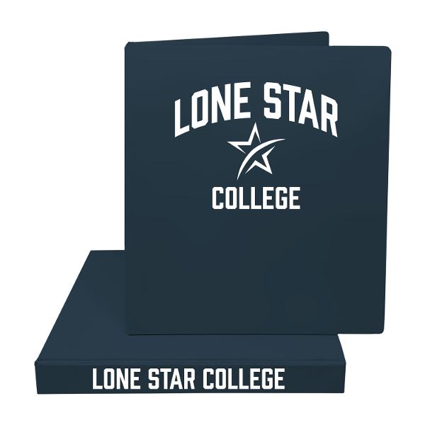 Lone Star College 1in Vinyl Binder, Navy; $9.95