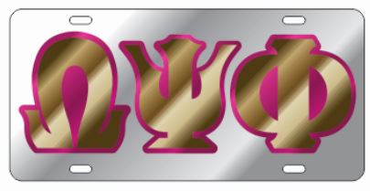 image of: Greek Letter Mirror Tags