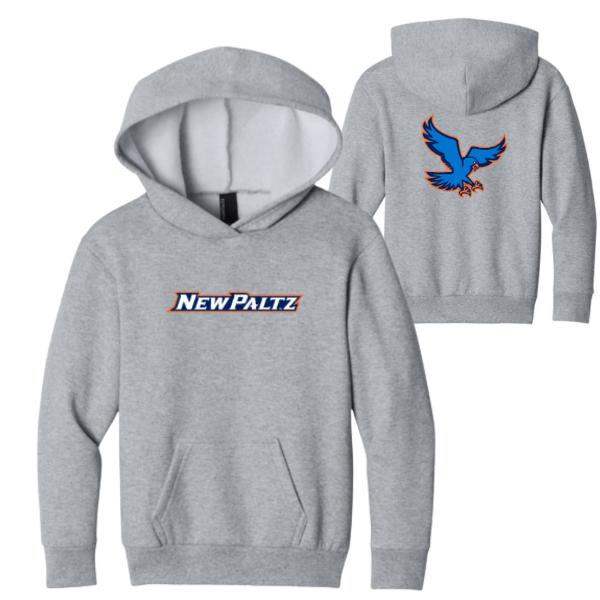 Port & Co Youth Grey Flying Hawk Hoodie; $44.99