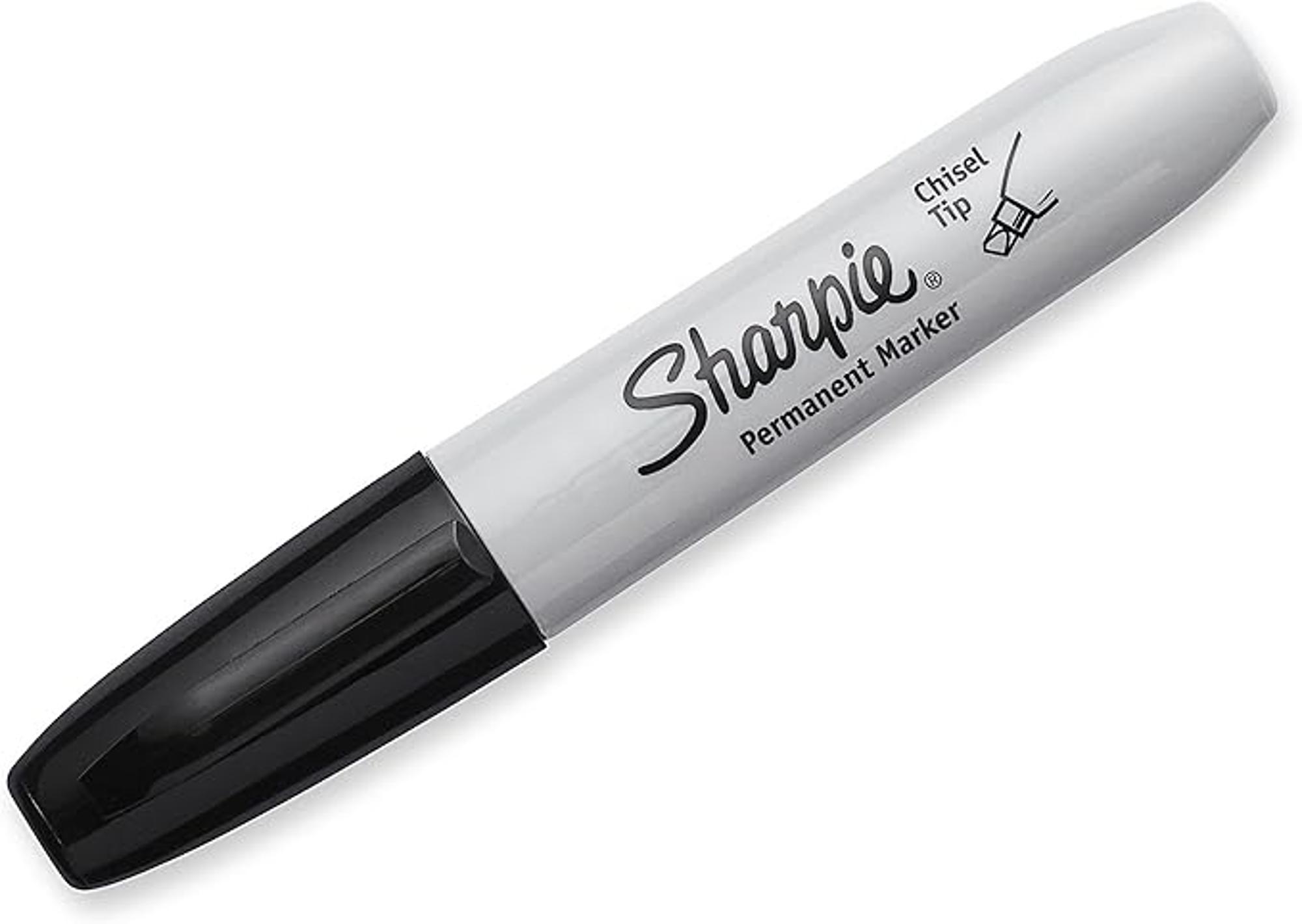 Product image 3 of 3 for SHARPIE Permanent Markers, Chisel Tip, Black, 4 Count