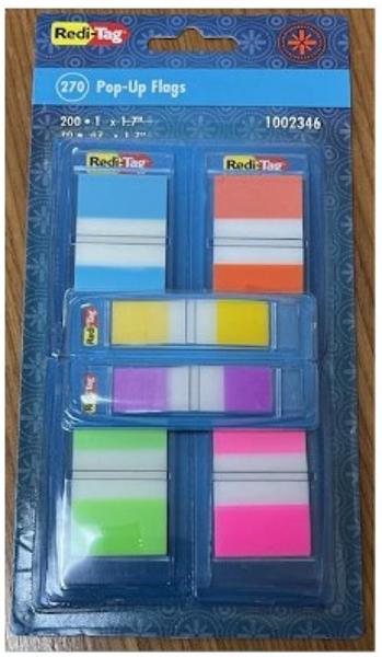 STICKY NOTES POP-UP FLAG; $5.49
