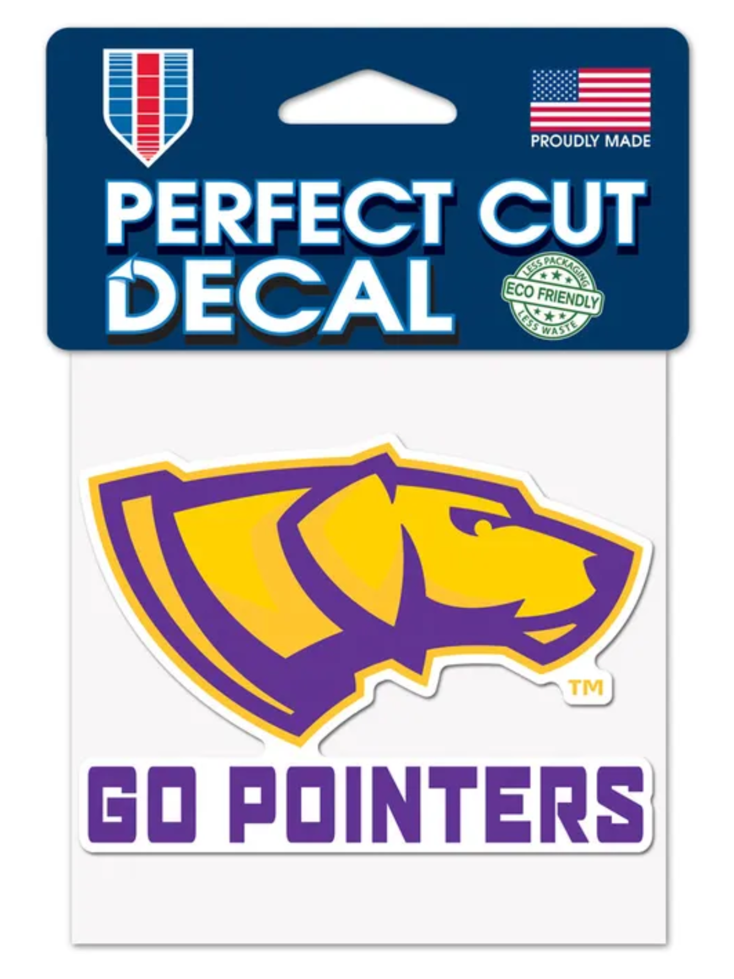Product image 1 of 1 for UWSP Go Pointers 4in x 4in Perfect Cut Decal
