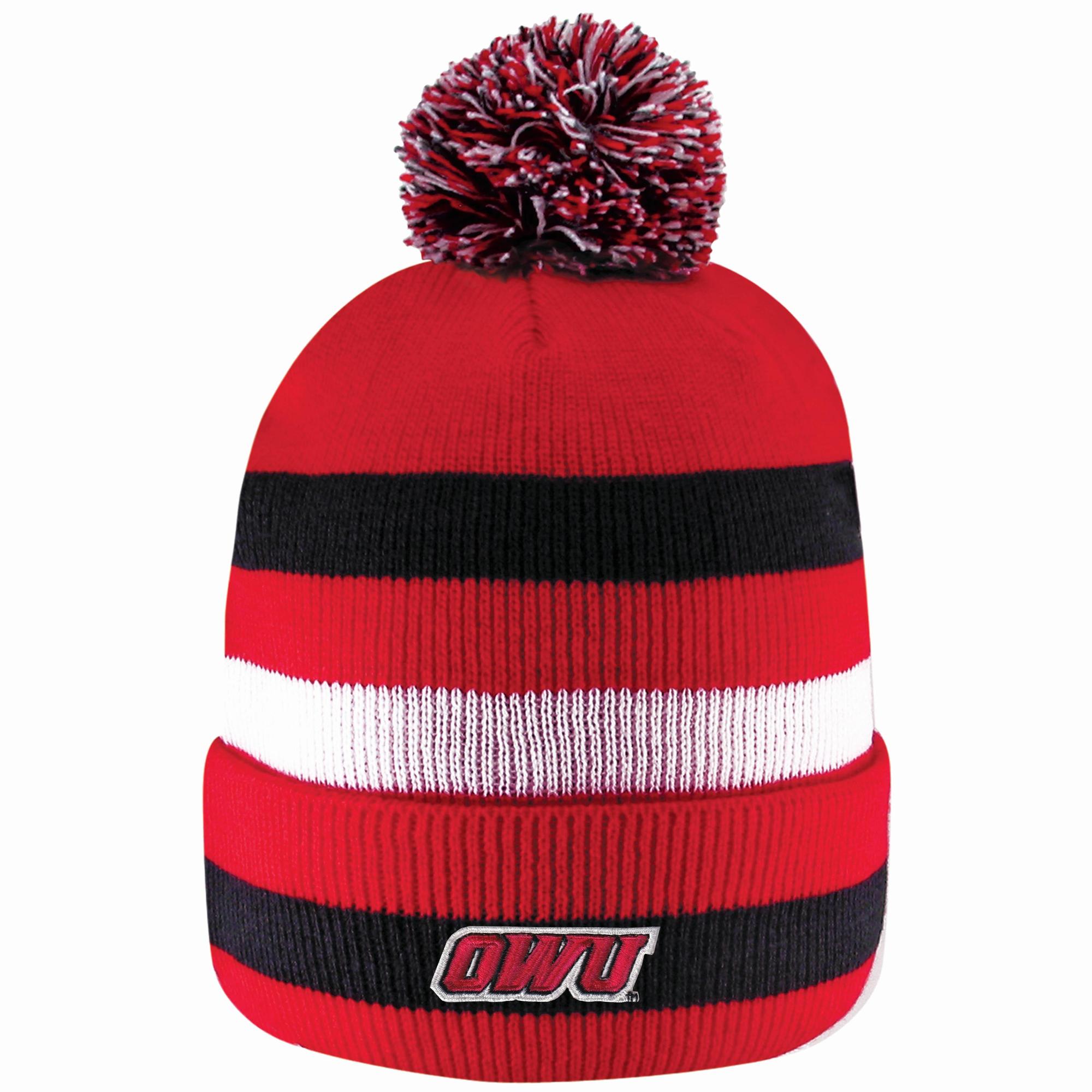 Product image 1 of 3 for Owu Beanie Prime Time With Pom Red/Black
