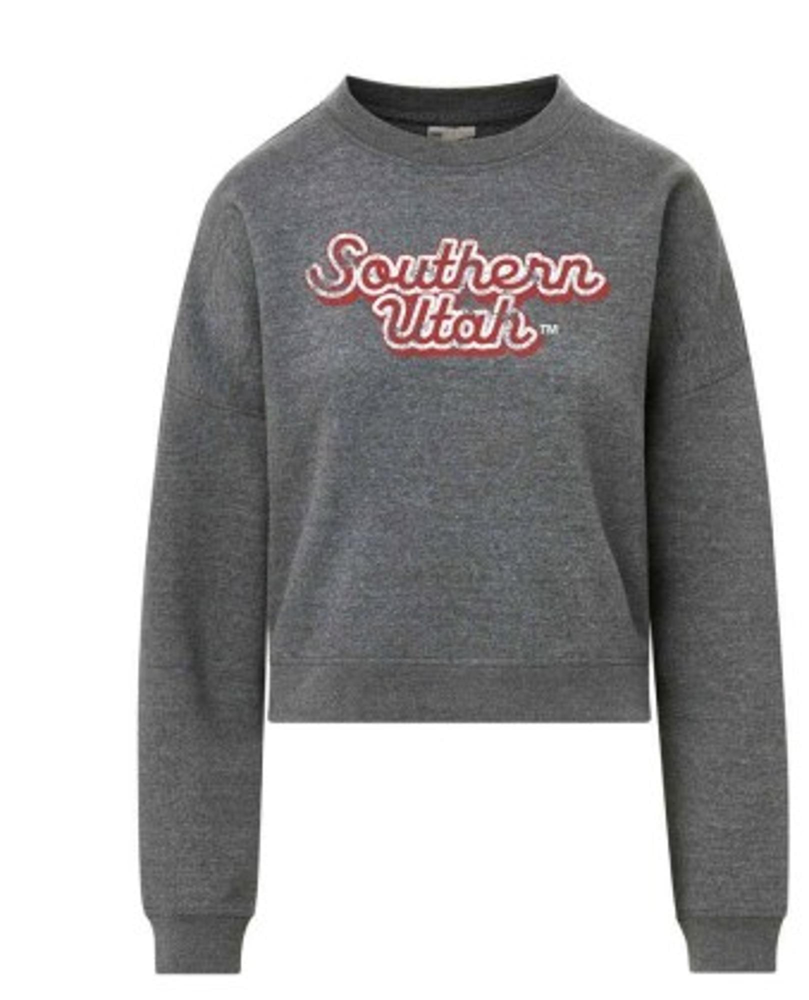 Product image 1 of 1 for MV SPORT WOMENS CREW CHARCOAL SOUTHERN UTAH PRINT
