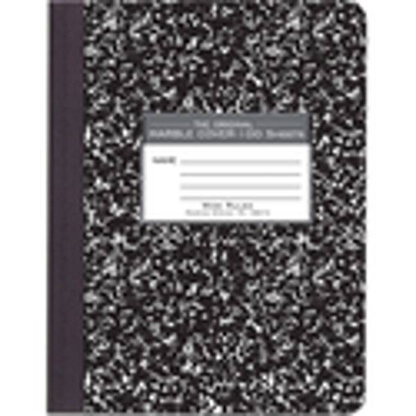 Tape Bound Marble Composition Book; $5.99