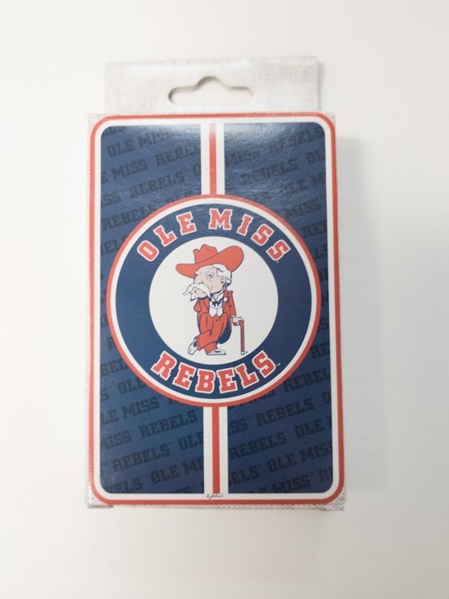 image of: Ole Miss Colonel Reb Playing Cards