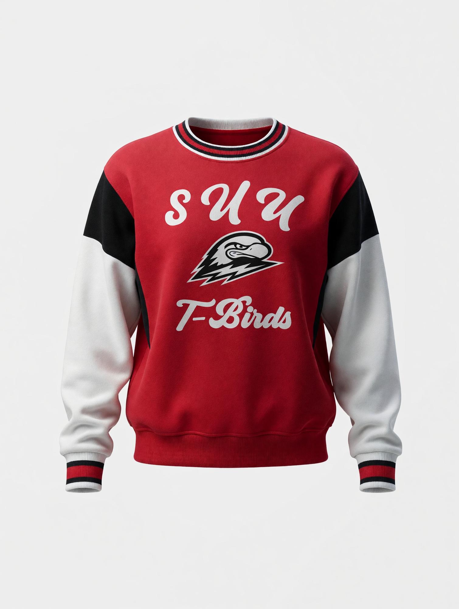 Product image 1 of 3 for Colosseum Women's Moonbeams Crew – Red/Black (SUU/Thor)