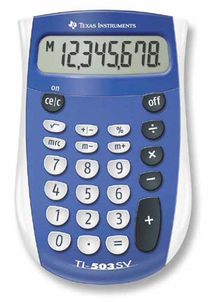 image of: TI-503 SV Pocket Sized Basic Calculator