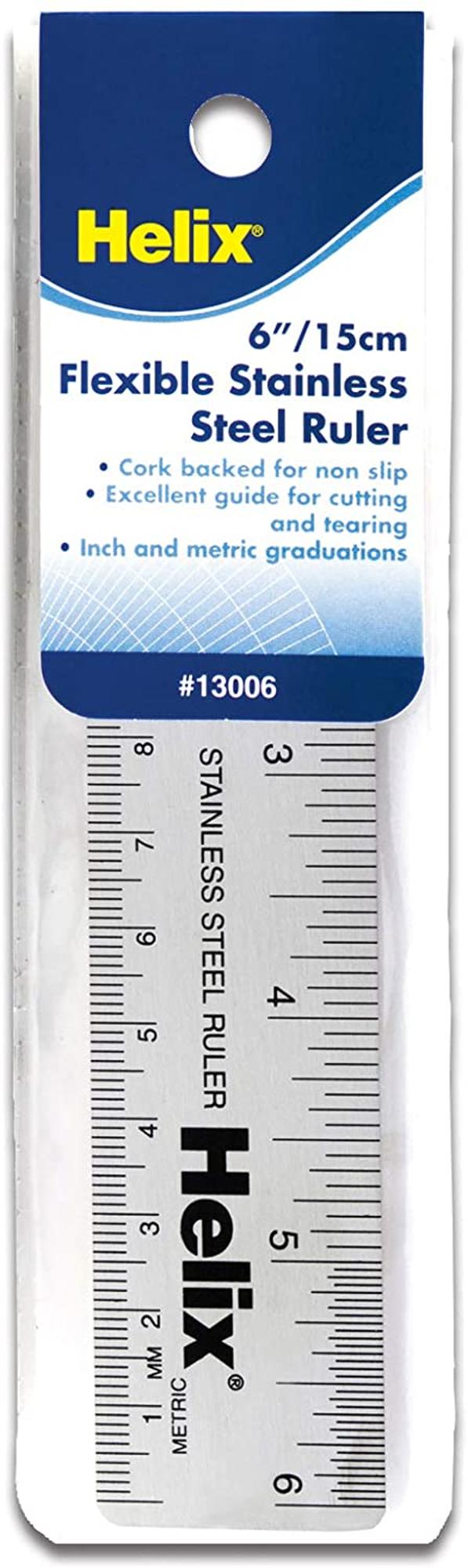 image of: 6 Stainless Steel Ruler