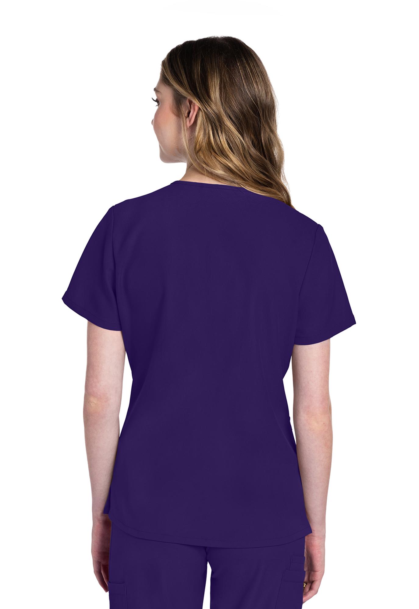 Product image 3 of 3 for SCRUB TOP V-Neck Grape
