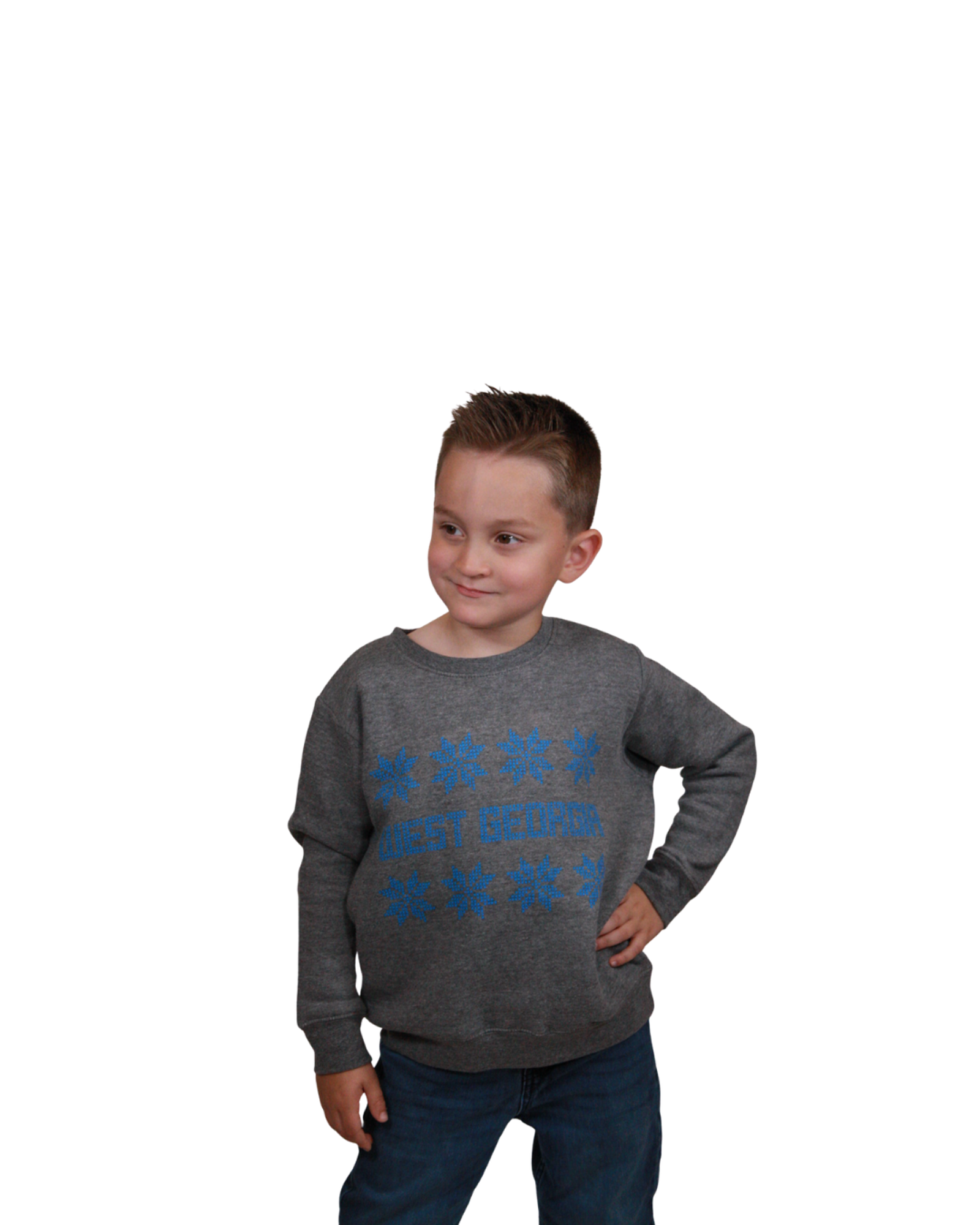 Product image 1 of 2 for UWG WINTER WEST SWEATSHIRT – YOUTH APPAREL – HEATHER GRAY