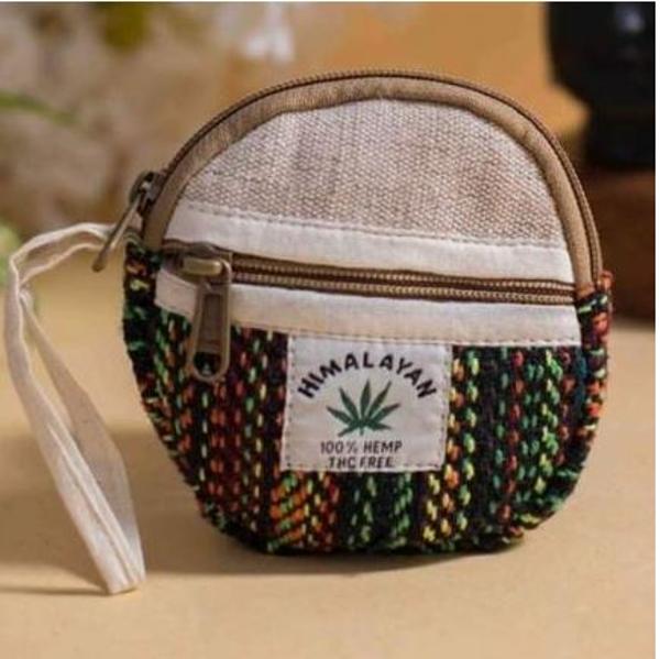 Rising Hemp Round  Coin Purse; $5.99