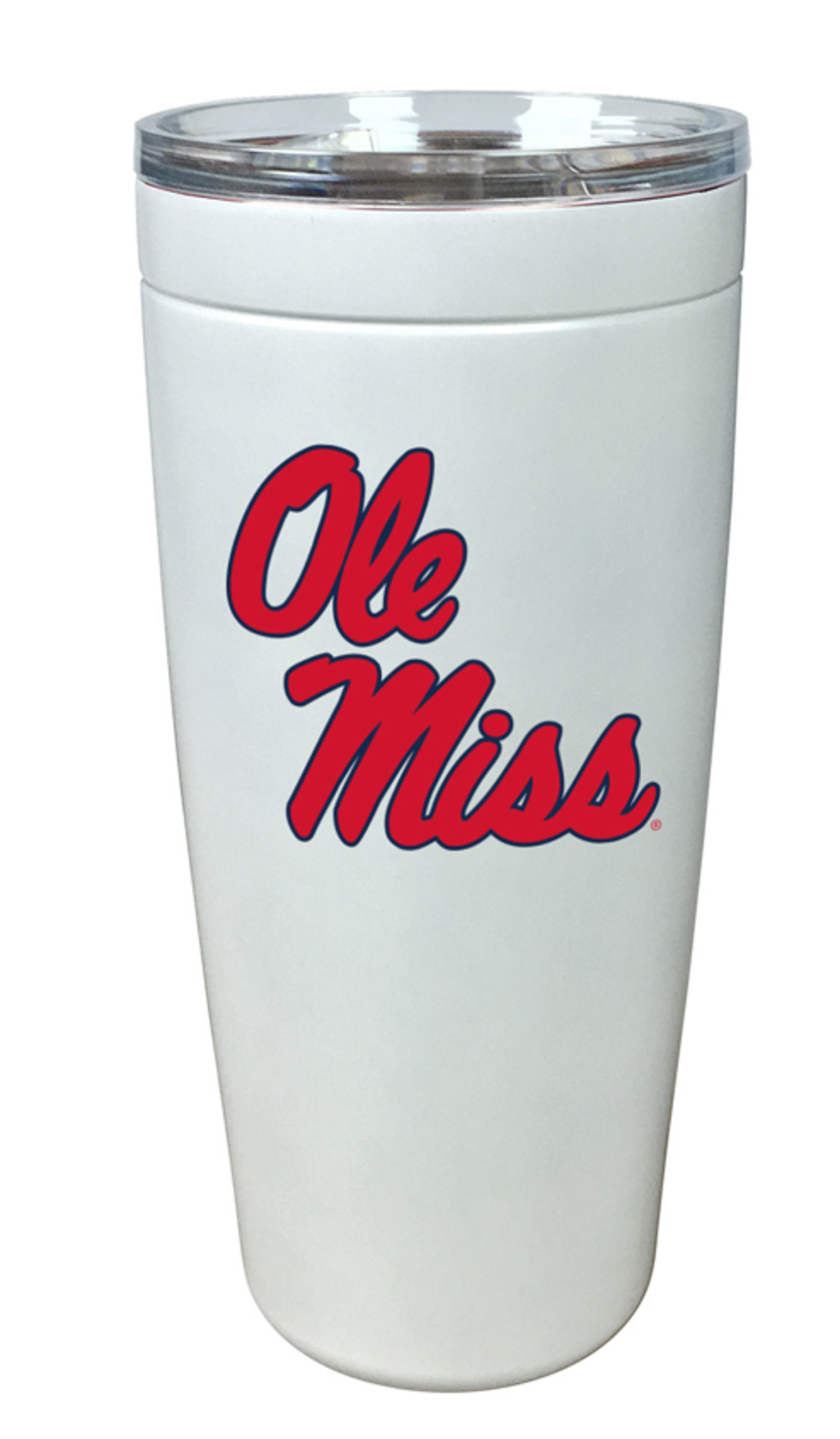 image of: Ole Miss Script Viking Nova Stainless Insulated Tumbler White 20oz