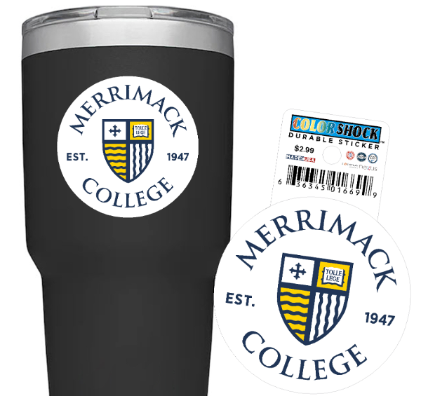 Circle shield sticker; $2.99