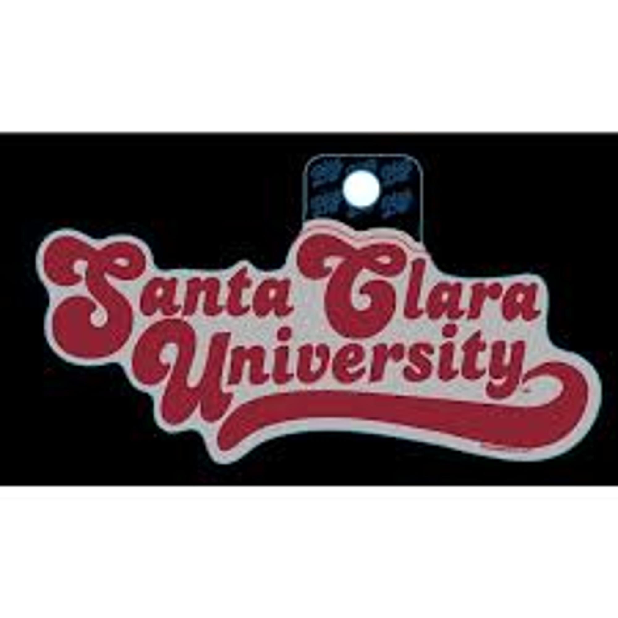 image of: Santa Clara University Blue 84 Huffed Font Sticker
