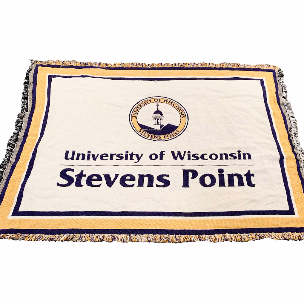 Product image 1 of 1 for University of Wisconsin Stevens Point Afghan Throw