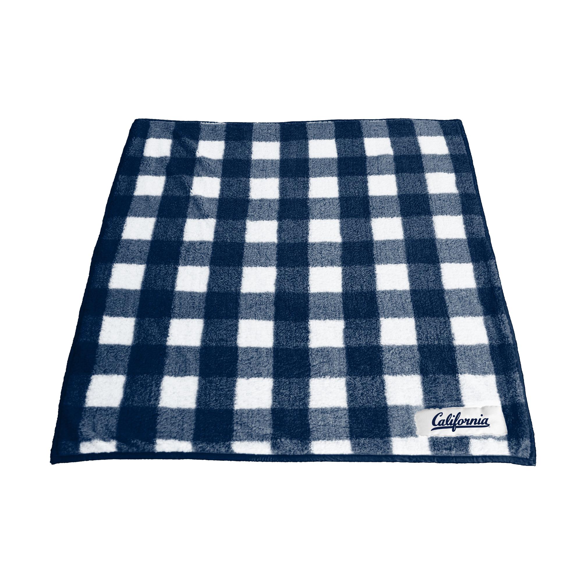 Product image 1 of 1 for Plaid Frosty Fleece Blanket California Logo